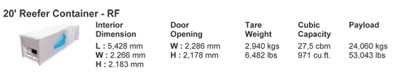 20’ Reefer Container - RF